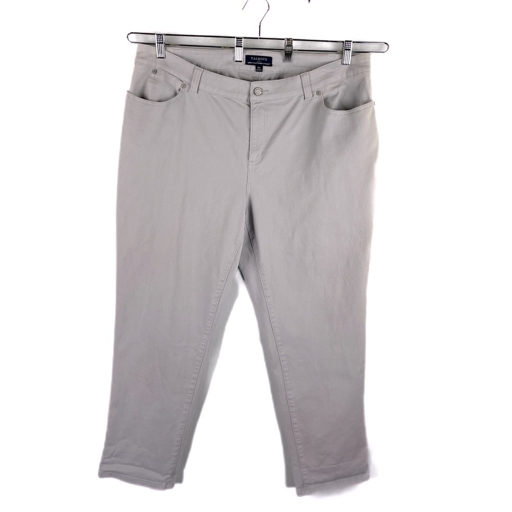 Talbots Simply Flattering 5-pocket jeans size 18W gray